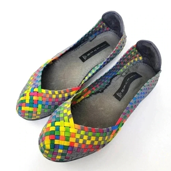Steven by Steve Madden Rainbow Woven Ballet Flats - 8 - Picture 1 of 10